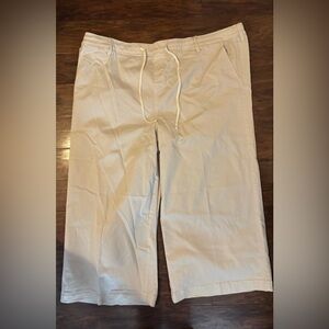 Torrid Casual Cream Wide-Leg Pants